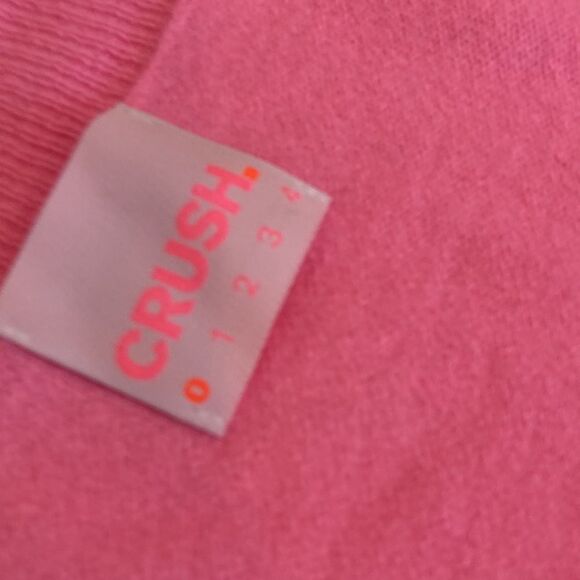 Crush Cashmere 100% Cashmere Pink Oversized Single Button Preppy Cardigan XS - Picture 6 of 8